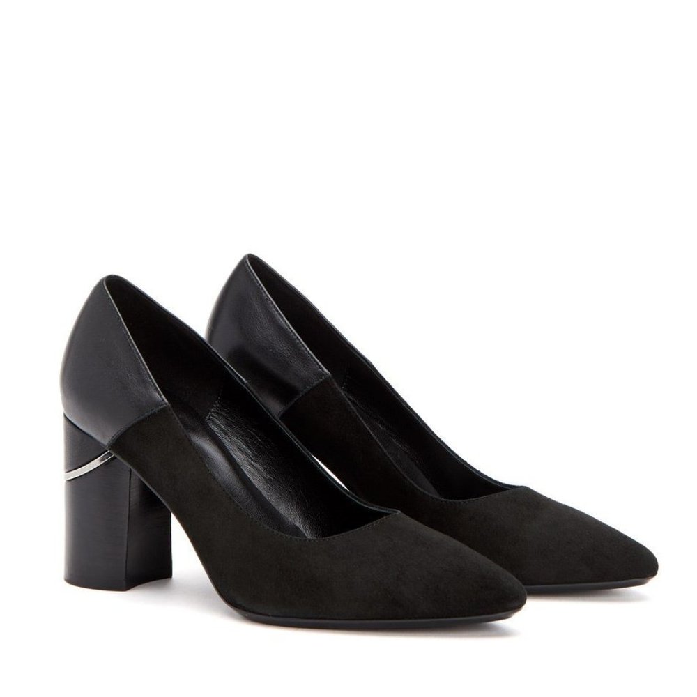Aquatalia Phaedra Leather & Suede Pumps